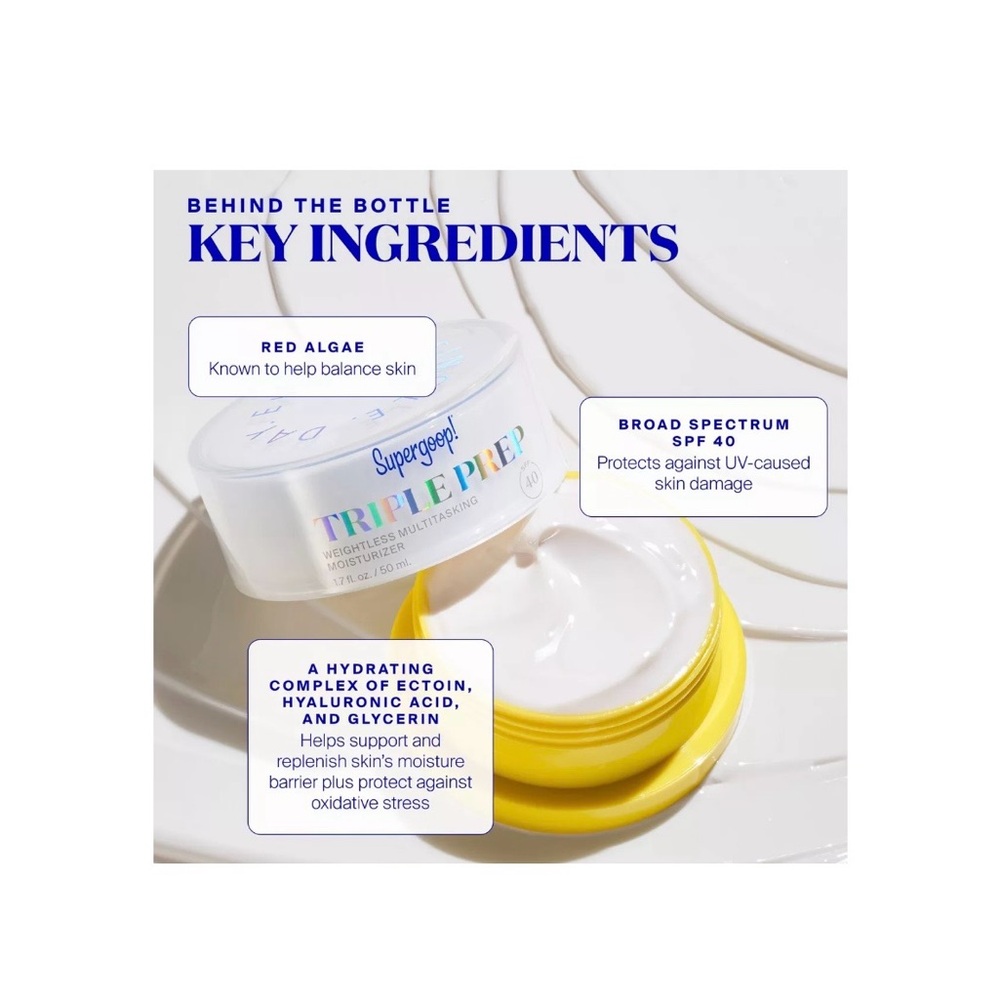 Supergoop! Triple Prep Weightless Multitasking Moisturizer SPF 40 — Set of 2 - Picture 7 of 8